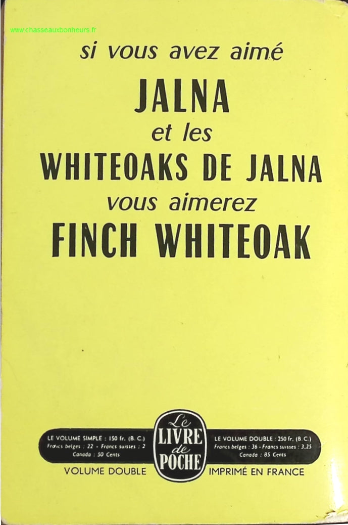 Mazo of the Rock - Finch Whiteoak - book