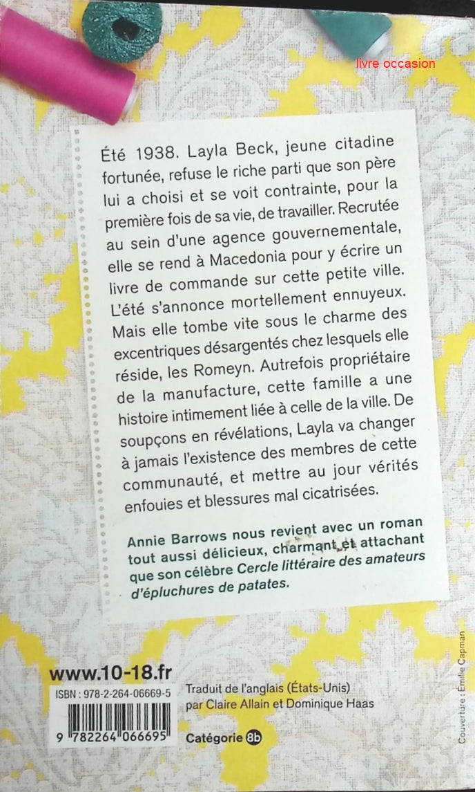 Le secret de la manufacture de chaussettes inusables - Annie Barrows - Livre