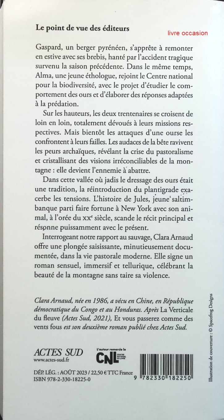 Et vous passerez comme des vents fous - Clara Arnaud - Livre