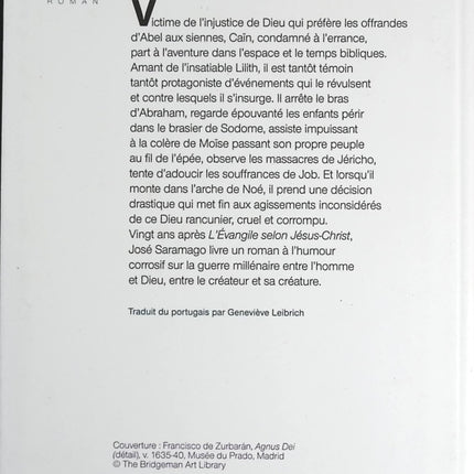 Caïn - José Saramago - livre