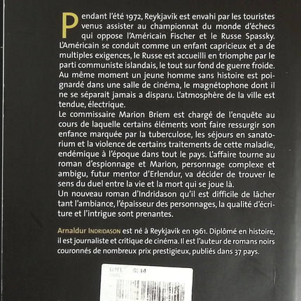 Le Duel - Arnaldur Indridason - livre