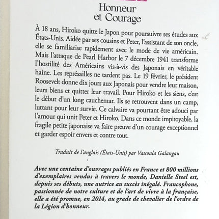 Honneur et courage - Danielle Steel - Livre