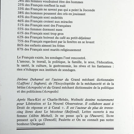 100 % Français - Jérôme Duhamel, Georges Wolinski - livre