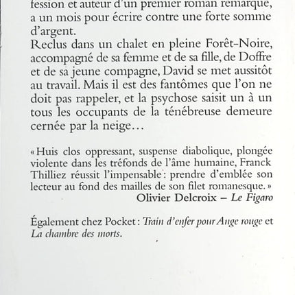 La Forêt Des Ombres - Franck Thilliez - livre