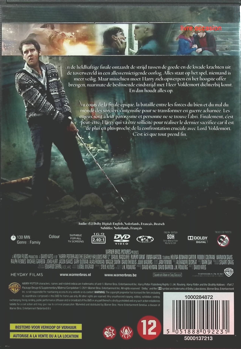 Harry Potter and the Deathly Hallows les réliques de la Mort - Partie 2 - David Yates - DVD