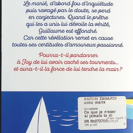 Ce que je n'oserai jamais te dire - Bruno Combes - livre