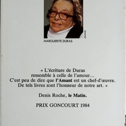 L'Amant - Marguerite Duras - livre
