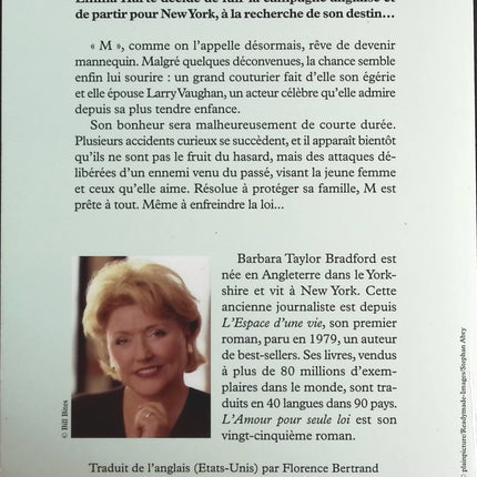 L’Amour pour seule loi – Barbara Taylor Bradford – roman sentimental saga familiale amour destin occasion - livre