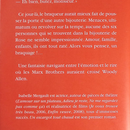 Un escargot tout chaud - Isabelle Mergault - livre