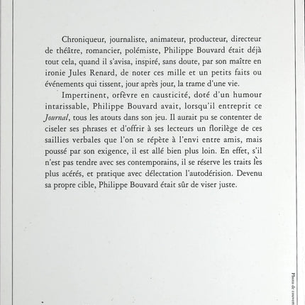 Journal de Bouvard 1992-1996 - Philippe Bouvard - livre