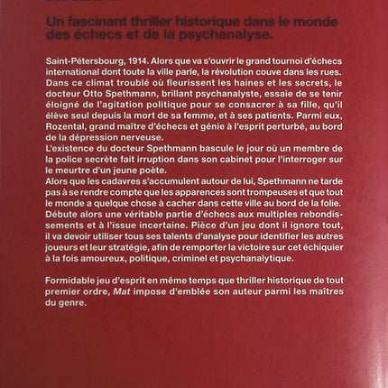 MAT - Ronan BENNETT - livre