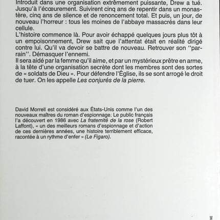 Les conjurés de la pierre - David Morrell - livre