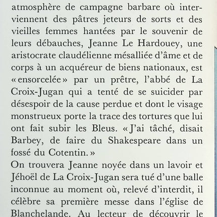L'Ensorcelée - Jules Barbey d'Aurevilly - livre