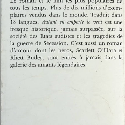 Autant en emporte le vent tome 3 - Margaret Mitchell - livre