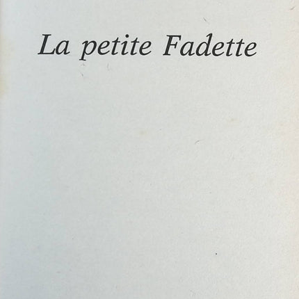 La petite fadette - George Sand - livre