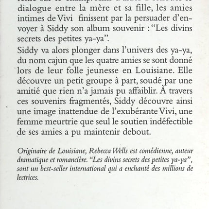 Les Divins Secrets des petites Ya-Ya - Rebecca Wells - livre
