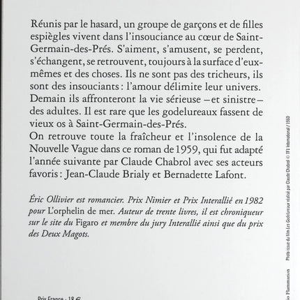 Godelureaux - Éric Ollivier - livre
