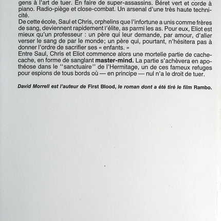 La fraternité de la rose - David Morrell - livre