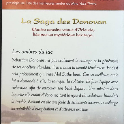 Les Ombres du lac - Nora Roberts - livre