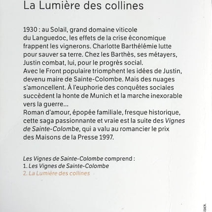 La Lumière Des Collines - Christian Signol - livre