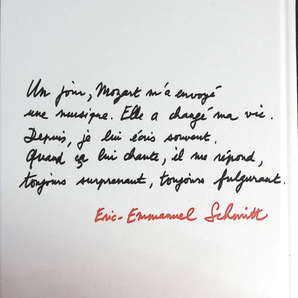 Ma vie avec Mozart - Eric-Emmanuel Schmitt - livre