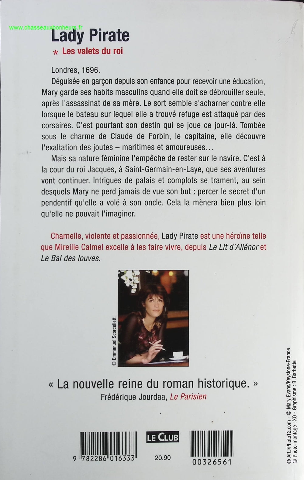 Les valets du roi Lady Pirate tome 1 - Mireille Calmel - livre