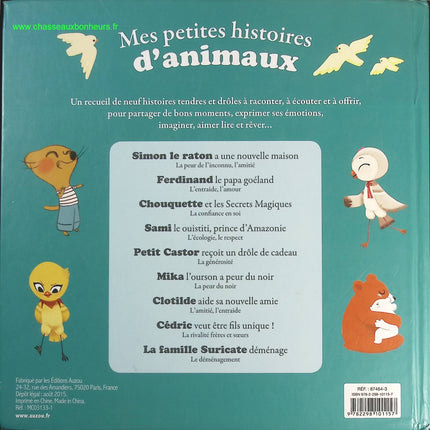 Mes Petites Histoires d'animaux- Simon - livre