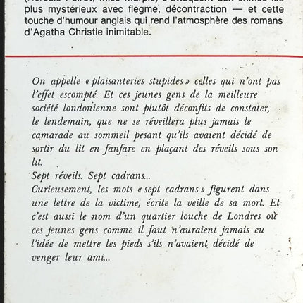 Die sieben Zifferblätter - Agatha Christie - 1983 - Buch
