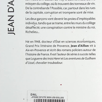 Les collèges fantômes - Jean D'Aillon - livre