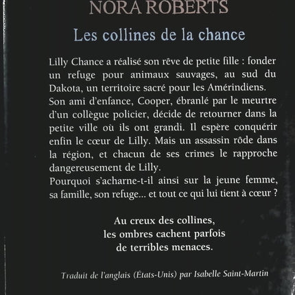 Les collines de la chance - Nora Roberts - livre