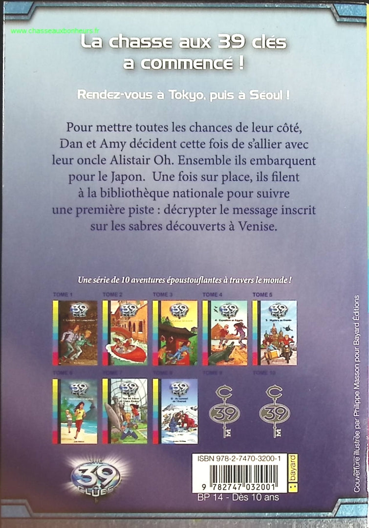 Les 39 Clés, Tome 3 - Le voleur de sabres - Peter Lerangis - livre