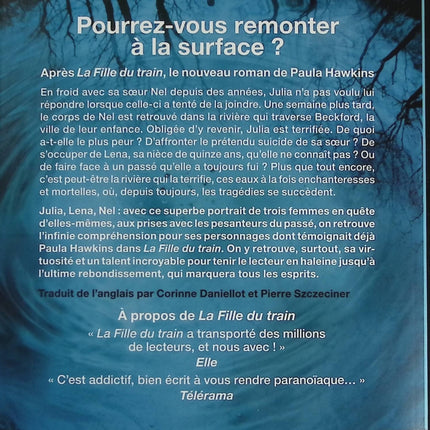 Au fond de l’eau – Paula Hawkins – thriller psychologique mystère rivière occasion - livre