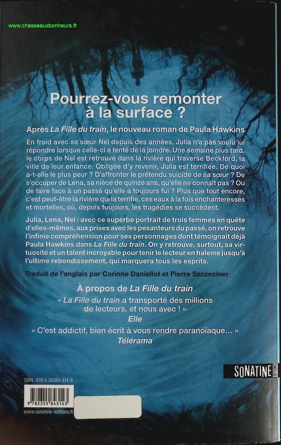Au fond de l'eau - Paula Hawkins - livre