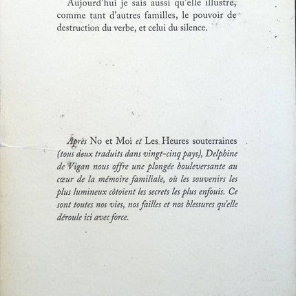 Nothing Stands in the Way of the Night - Delphine de Vigan - book