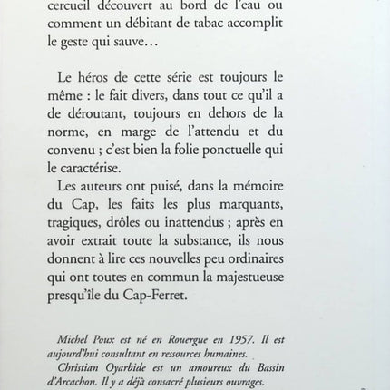 Histoires peu ordinaires au Cap-Ferret - Michel Poux Christian Oyarbide - Livre