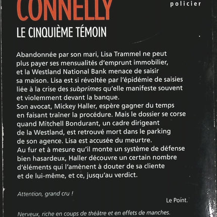 Le Cinquième Témoin - Michael Connelly - Livre