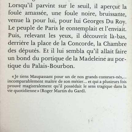 Bel Ami - Guy de Maupassant - livre