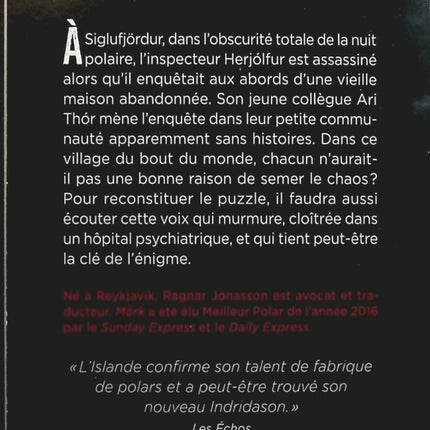 Mörk - Ragnar Jónasson - livre