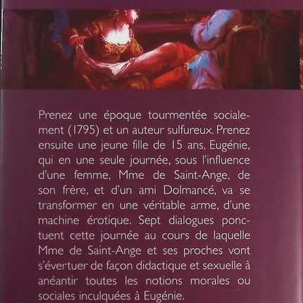 La philosophie dans le boudoir - Marquis de Sade - livre