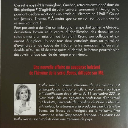 Les traces de l'araignée - Kathy Reichs - Livre