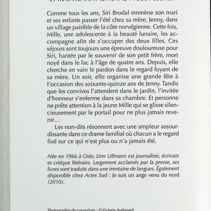 Et maintenant il ne faut plus pleurer - Linn Ullmann - Livre