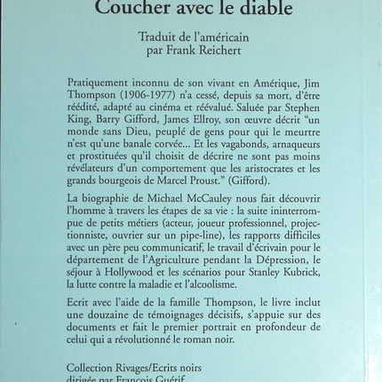 Jim Thompson. Coucher avec le diable - Michael McCauley - livre