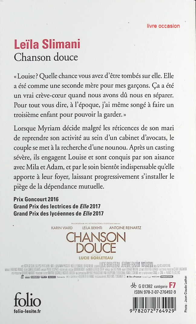Chanson douce - Leïla Slimani - Livre