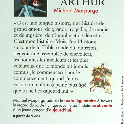 Le roi Arthur - Michael Morpurgo - livre