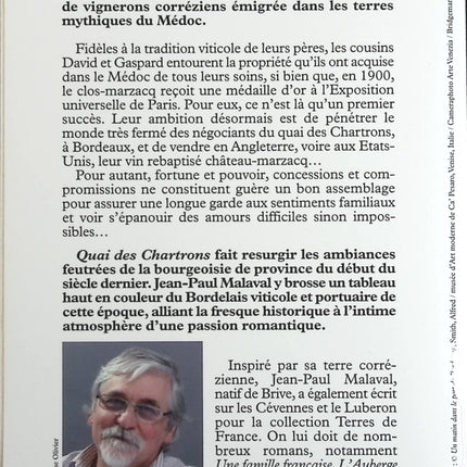 Quai des Chartrons NE - Jean-Paul Malaval - Livre