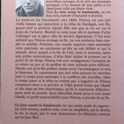 Le jour avant le lendemain - Jorn Riel - Livre