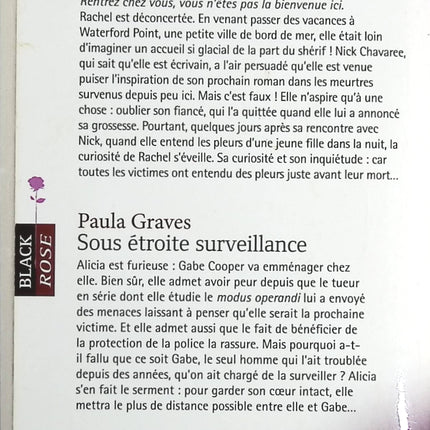 Inavouables secrets  Sous étroite surveillance - Alana Matthews, Paula Graves - Livre