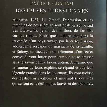 Des fauves et des hommes - Patrick Graham - livre