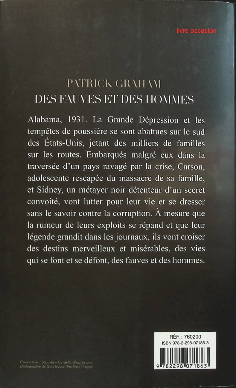 Des fauves et des hommes - Patrick Graham - livre