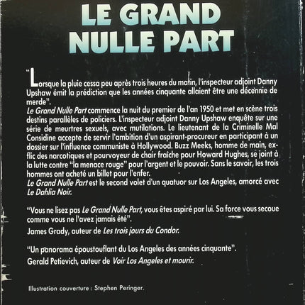 Le Grand Nulle Part - James Ellroy - livre